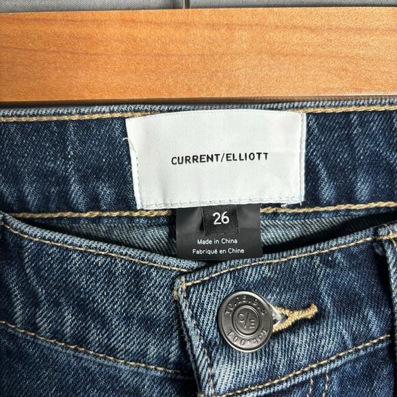 Current/Elliott High Rise Skinny Jeans Dark Wash Size 26 - Picture 5 of 5
